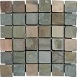 2x2 Multi Classic Tumbled Slate Mosaic Tiles for Backsplash, Shower Walls, Bathroom Floors, Jacuzzi, Swiming Pools