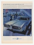 1968 Pontiac LeMans Wide-Tracking Airport Plane Print Ad (21085)