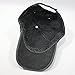 Plain Washed Cotton Twill Baseball Cap with Adjustable Velcro (Charcoal Gray)