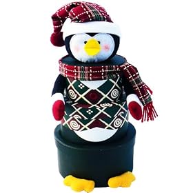 Penguin Stacking Tower - Christmas Holiday Gourmet Food Gift Basket