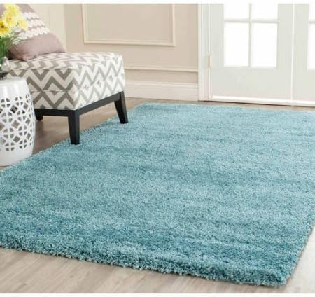 Safavieh Machine-Made Milan Shag Rug - 4'x6' / Aqua Blue