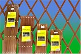 1.8m x 0.3m Green Expanding Wooden Trellis