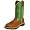 John Deere Women's Wellington JD3286 Boot,Tan/Green,5 M US