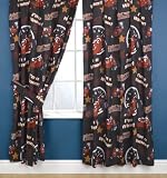 CharacterWorld Roary Light Em Up Curtains Including Tie Backs, 72 Inch