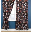 CharacterWorld Roary Light Em Up Curtains Including Tie Backs, 72 Inch
