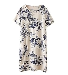 Cotton/Linen General Print  Dress