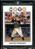 2008 Topps National Baseball Card Day # 2 David Wright New York Met - Promo Baseball Card in Protective Screw Down Display Case