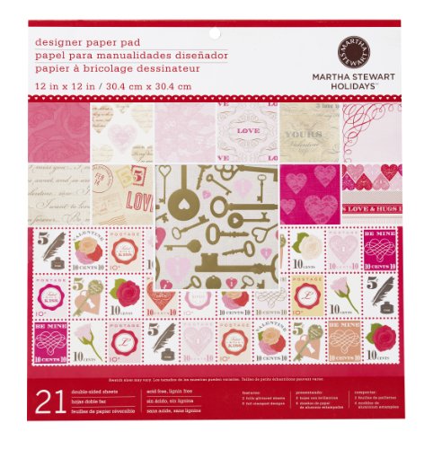 Martha Stewart Crafts Key And Heart Paper Pad