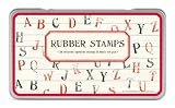 Cavallini Papers Rubber Stamps - Stempelset - Alphabet- Gro�buchstaben