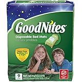 GoodNites Disposable Bed Mats, 9 Count
