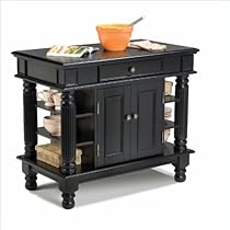 Big Sale Best Cheap Deals Home Styles 5092-94 Americana Kitchen Island, Black Finish