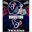 Houston Texans Light Weight Fleece NFL Blanket (Shadow Series) (50x60")"