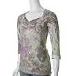 California Bloom Sweetheart Neck Sublimation Top
