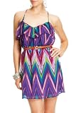 2b Geometric Gwen Ruffle Dress