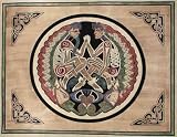 Celtic Lovers Tan Indian Bedspread, Double Size