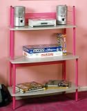 Three Tier Studio Bookcase in Pink/Gray By Studio RTA Furniture