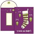 Trifold Stocking Christmas Cards -