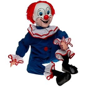 30" Bozo the Clown Ventriloquist Doll with Tote Bag and Instruction Booklet