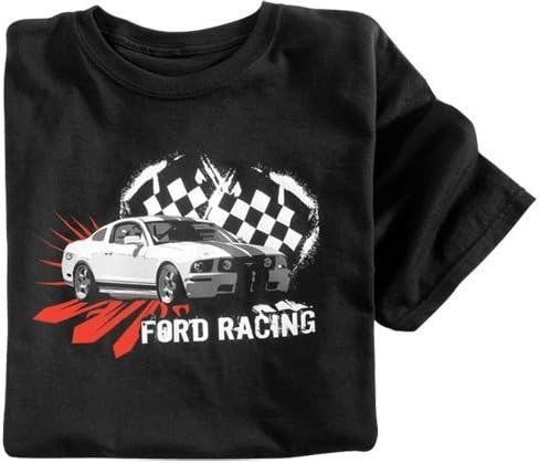 T-SHIRT MEDIUM CHECKERED FLAG FORD RACING