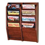 Wooden Mallet MR24-8MH Magazine Rack