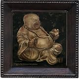 Laughing Buddha Ambiance Coaster Set - Bronze