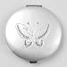 Strass Butterfly Round Dual Makeup Cosmetic Compact Magnifying Travel Mirror