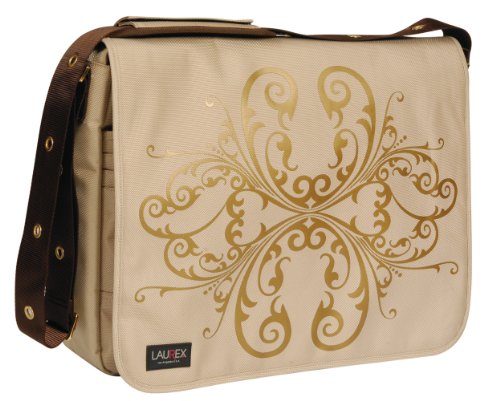 Laurex Large Laptop Messenger Bag - Beige Bloom. Beige. One Size. Laurex Large Laptop Messenger Bag - Beige Bloom. Beige. One Size.