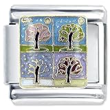 Four Seasons Trees Italian Charms Bracelet Link