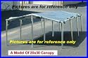 20x20 Canopy Tent Kit, for Cars Truck, Boat Swimming Pool, Picnic, Party Etc. (Please Read Description)