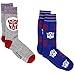 Transformers Boys Teen Adult Mens 2 Pack Crew Socks