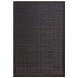 Anji Mountain Bamboo Chairmat & Rug Co. 2-Foot-by-3-Foot Bamboo Rug, Villager Ebony