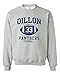 Dillon 33 Football Retro Sports DT Novelty Crewneck Sweatshirt (Medium, Sports Gray)