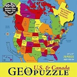 GEOTOYS US and Canada GeoPuzzle