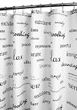 Park B. Smith Resort Watershed Shower Curtain, White/Black