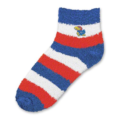 Kansas Jayhawks Women's Pro Stripe Sleep Soft Socks