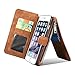 Galaxy S7 Case, Belk Hi-Vol Detachable (Brown) Leather Magnetic Sport Wallet Flip Case Folio Stand Case Zipper Coin Purse Card Slot Pocket Wallet Pouch for Samsung Galaxy S7