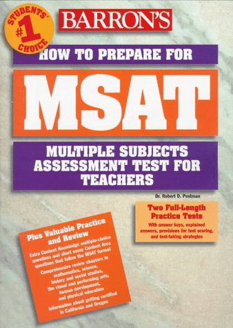 How to Prepare for MSAT, by Robert D. Postman