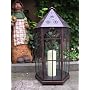 Laterne aus Metall braun geb�rstet 60 cm Laternen von AT Geschenkshop