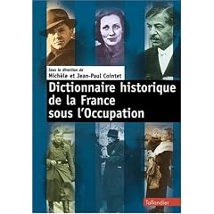 Dictionnaire historique de la France sous l'Occupation