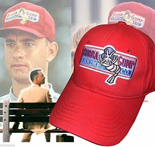 Bubba Gump Shrimp Co hat Run Forrest Tom Hanks Halloween party costume red cap