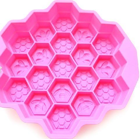 Runde@ Honeycomb Cake Molds for Kids 17-hole Silicone Baking Cake Mold Bakeware