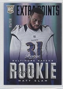 Matt Elam #5/10 Baltimore Ravens (Football Card) 2013 Prestige Extra Points Black Rookies #268