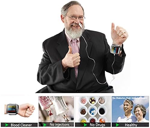 Painless Daily Home Healthcare Lllt 650nm Wrist Watch Physical Semiconductor Cold Laser Therapy Device Christmas Gift