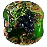 Lampwork Glass Bead Wine Country Grape Squeezed