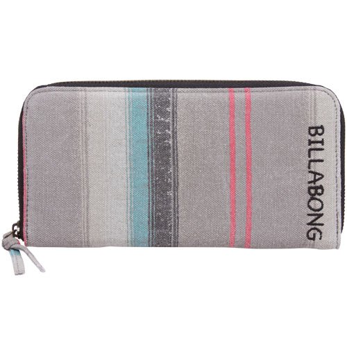 Billabong Keep The Change Juniors Hard Case Wallet - Gray Stripe
