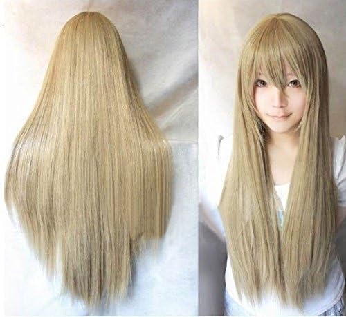 ZNU Straight Cosplay Wig Fashion Anime Hair Full Wigs Heat Resistant 100cm