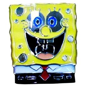 SPONGEBOB BELT BUCKLE WITH BONUS LEATHER BELT