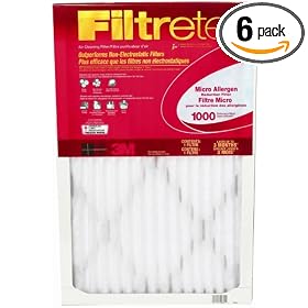 3M 9803DC-6 Filtrete Micro Allergen Reduction Filter 20x25x1 Inches, 6-Pack