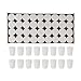 Mega Candles 72 pcs Unscented White Votive Candle | Pressed Wax Candles 15 Hours 1.5