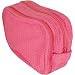 Spa Waffle Weave Tolietry Bag with Outside Pocket